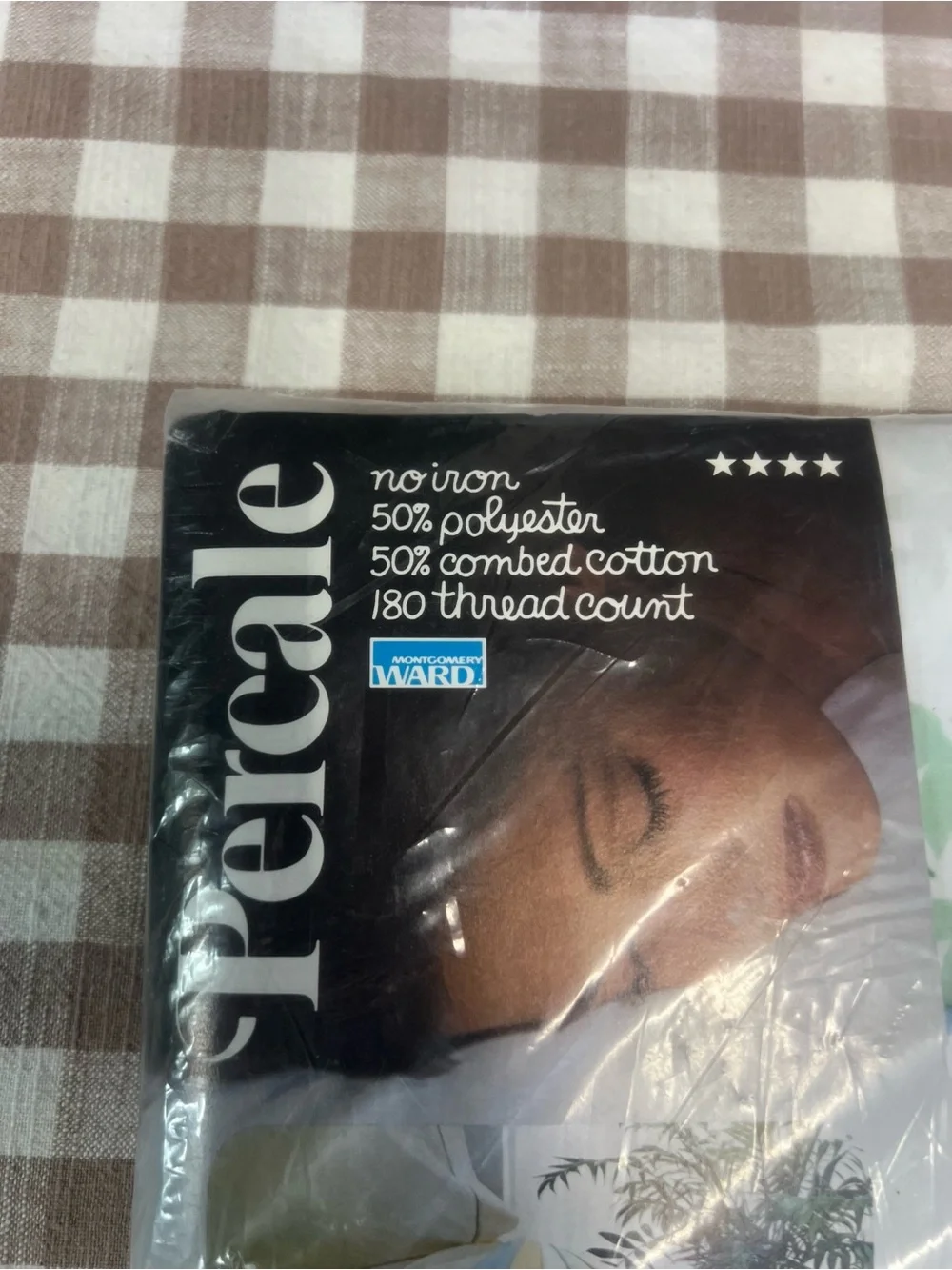 Vintage nip percale full flat sheet bedding